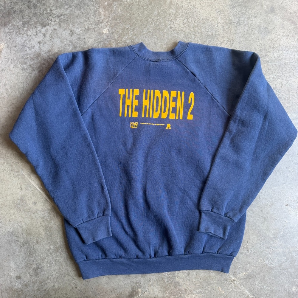 Vintage 90s The Hidden 2 Horror Sci Fi Movie Promo Sweatshirt Raglan Mens XL